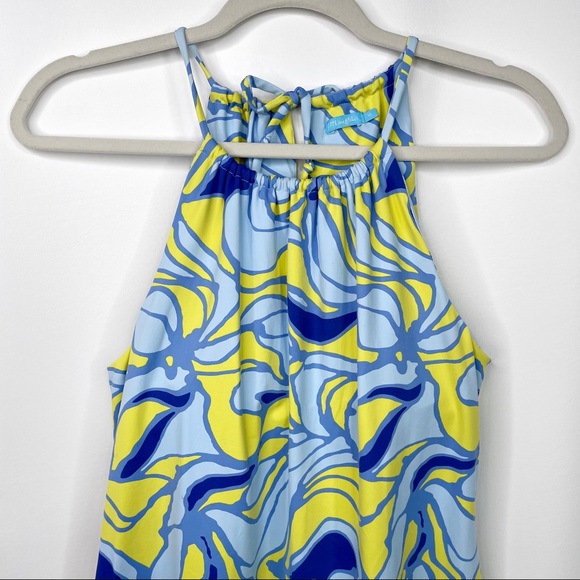 J. MCLAUGHLIN Maria Halter Dress Blue Medium - Picture 5 of 11